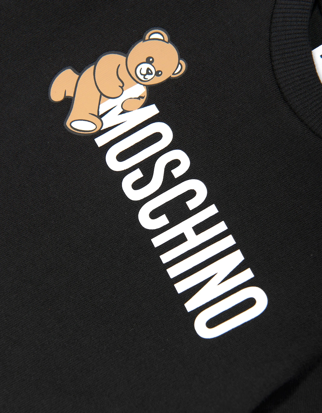 Baby Teddy Bear Logo T-Shirt in Black