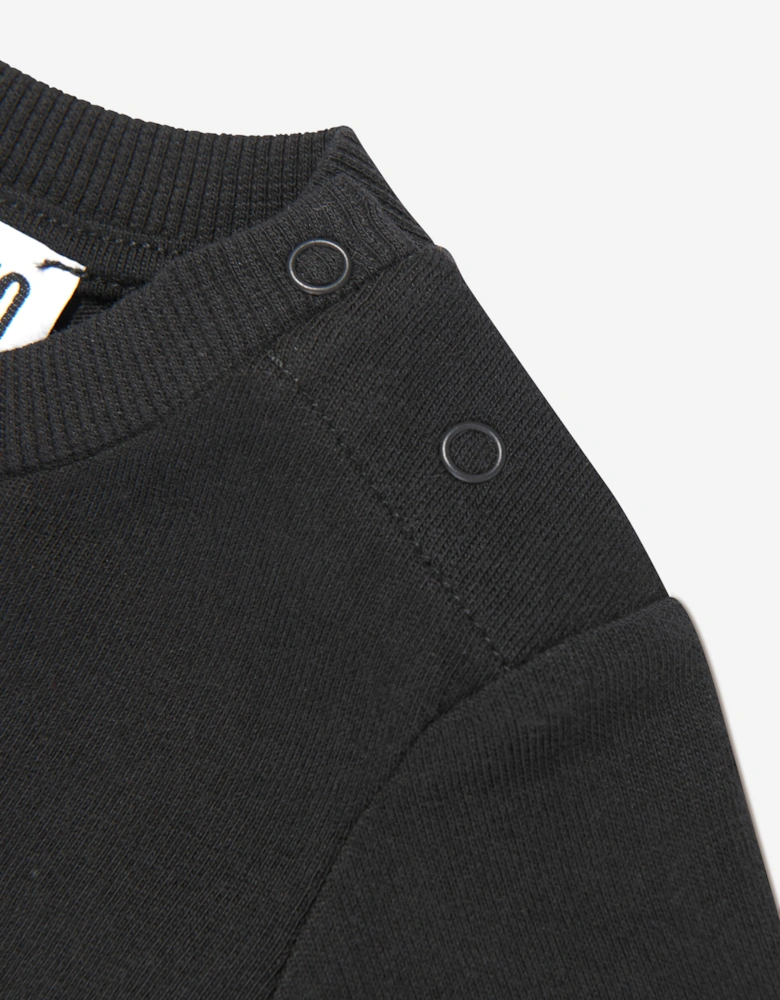 Baby Teddy Bear Logo T-Shirt in Black