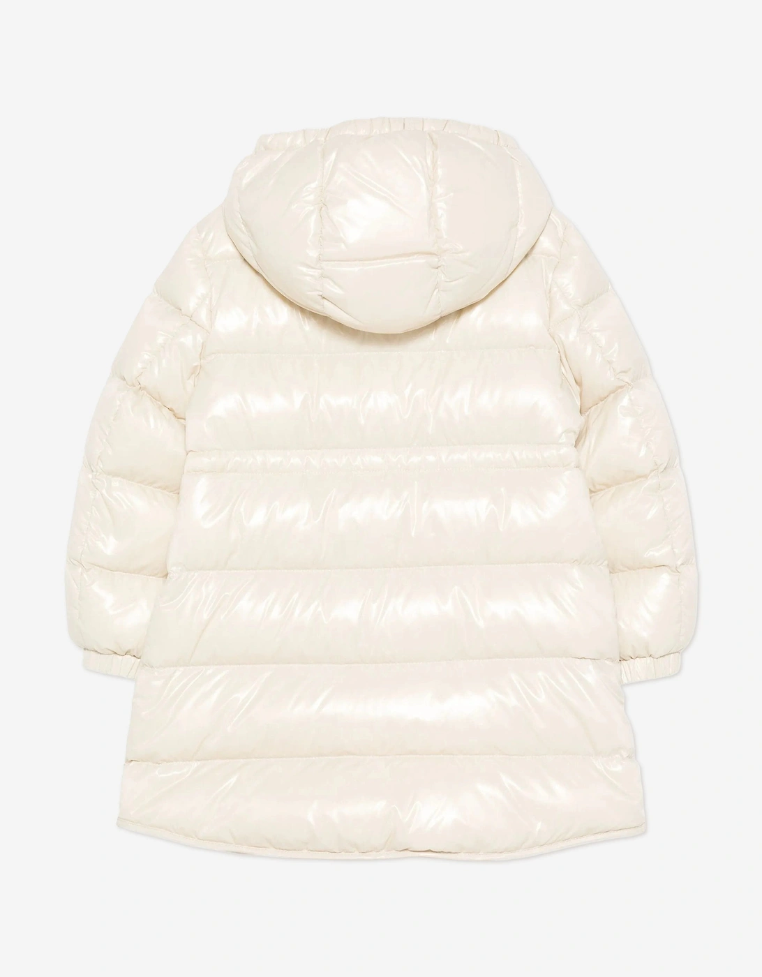 Girls Down Padded Dacca Long Parka in Ivory