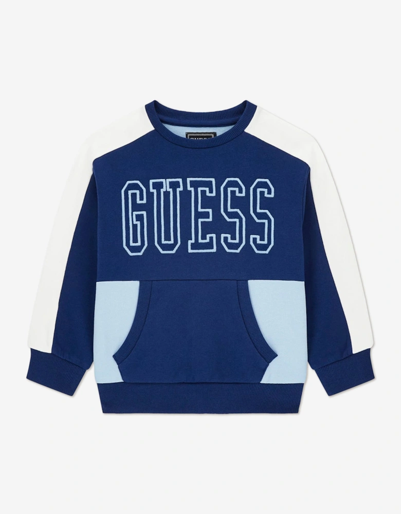 Boys Logo Sweatshirt in Blue