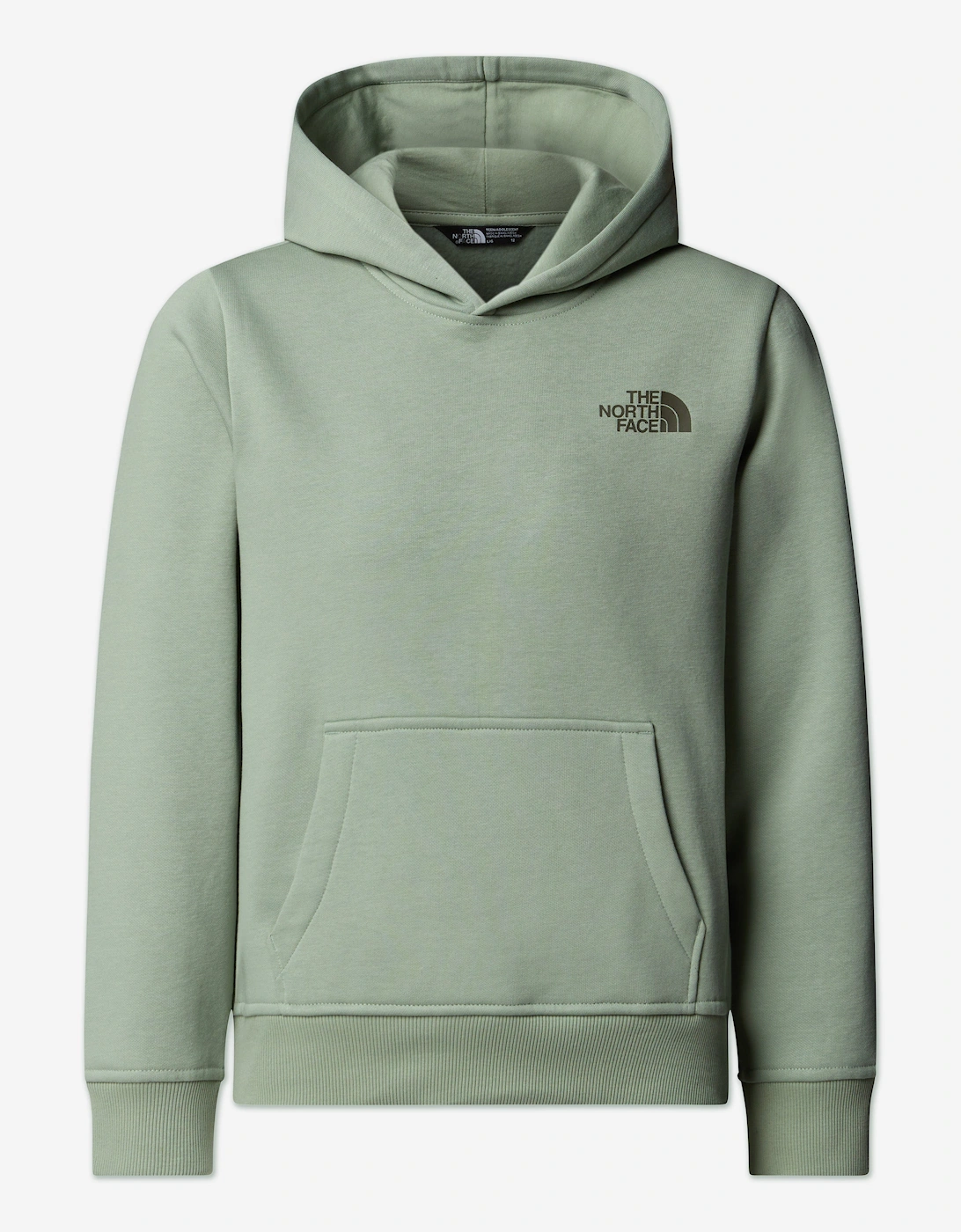 Girl's The North Face Kids Box NSE Regular Hoodie in Green - Size: M 10 yrs
