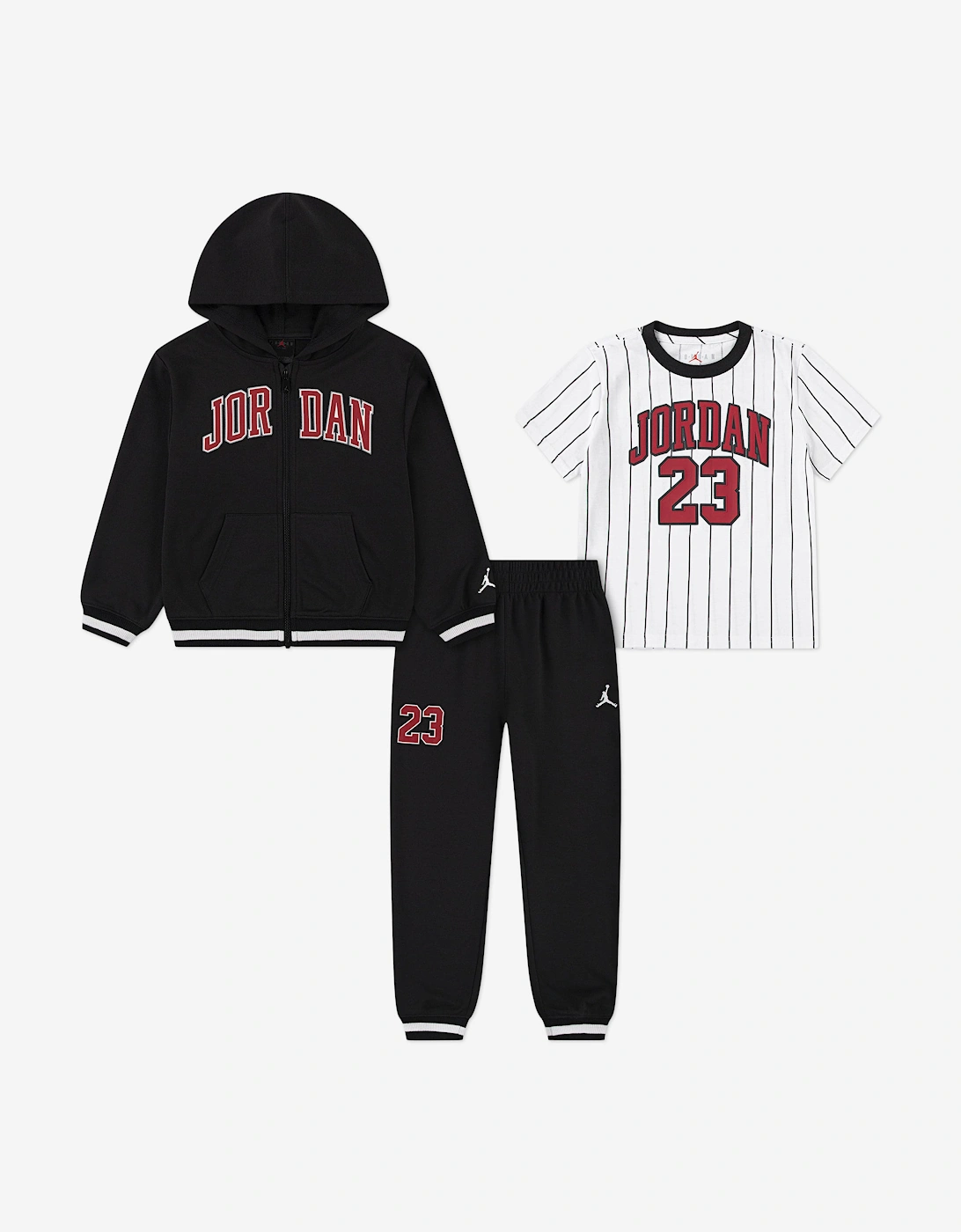 Kids MJ 23 FZ Tracksuit Set in Black, 5 of 4