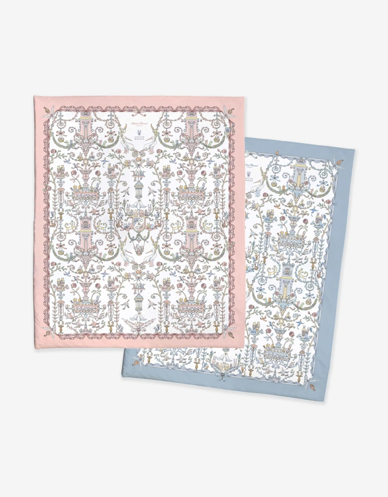 Baby  Toile De Jouy & Caitlin Wilson Reversible Quilt in Multicolour (130cm)
