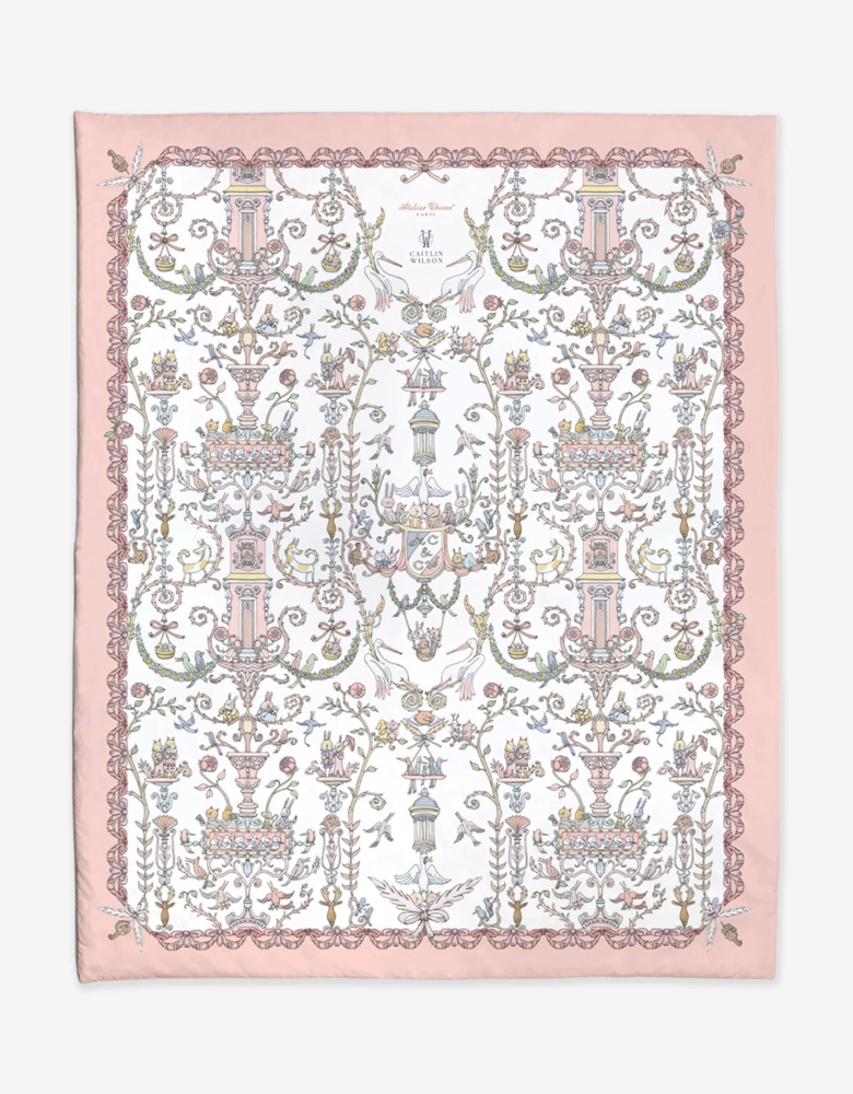 Baby  Toile De Jouy & Caitlin Wilson Reversible Quilt in Multicolour (130cm)