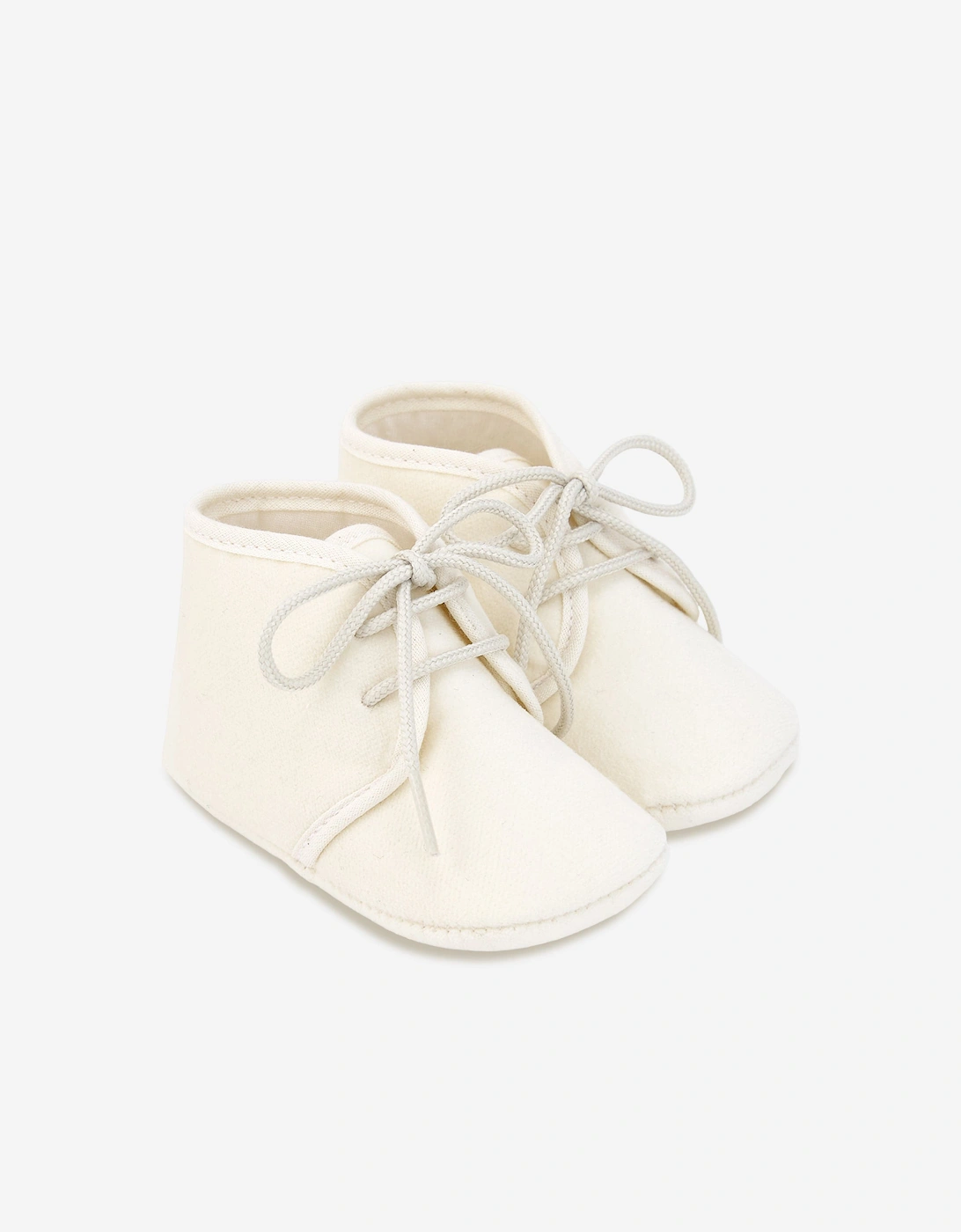 Baby Cotton Booties in Ivory