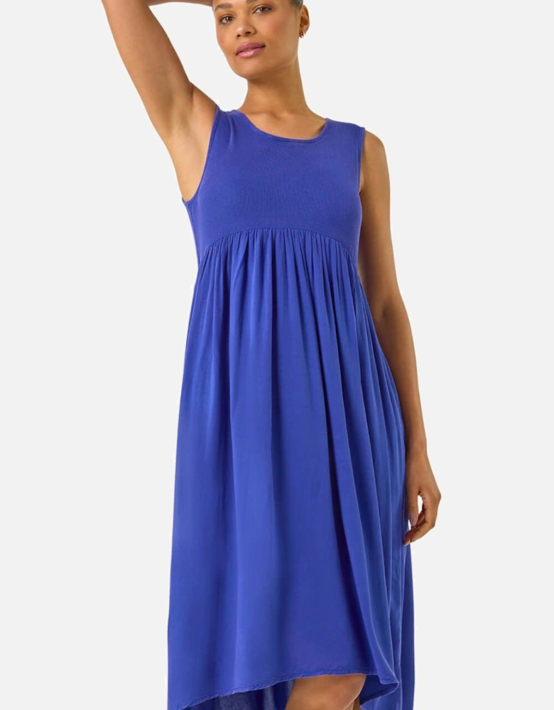 Ribbed Stretch Midi Dress