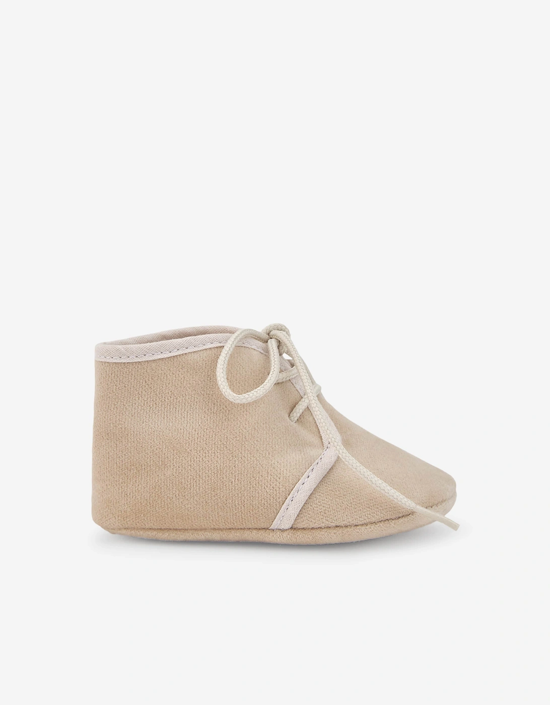 Baby Cotton Booties in Beige, 5 of 4