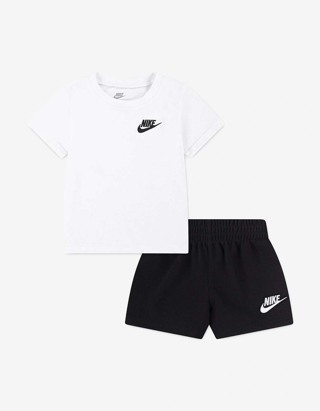 Nike Kids Club LBR Knit Short Set in Black - Size: 4 years/5 years