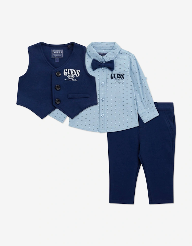Baby Boys Trouser Set in Navy