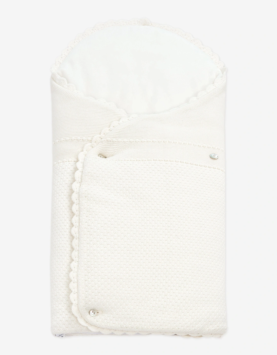 Baby Knitted Nest in Ivory (80cm), 4 of 3