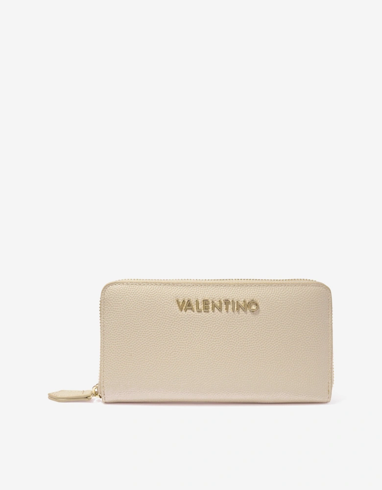 Divina Zip Around Wallet in Beige (14.5m)