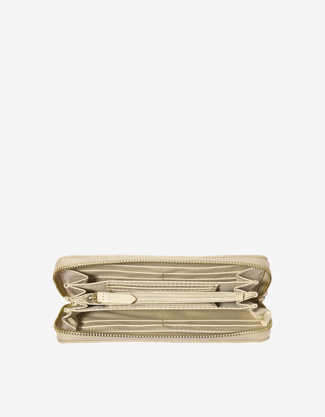 Divina Zip Around Wallet in Beige (14.5m)