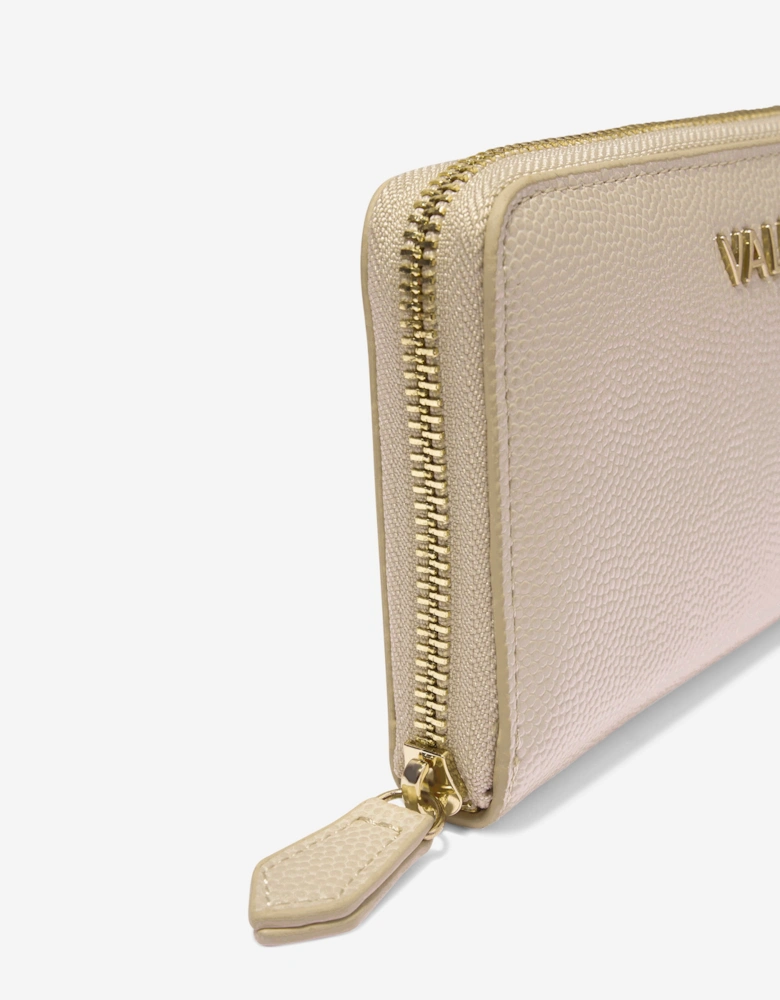 Divina Zip Around Wallet in Beige (14.5m)
