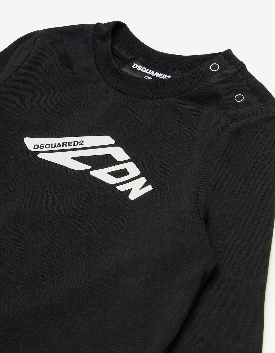 Baby Icon Logo Tracksuit in Black