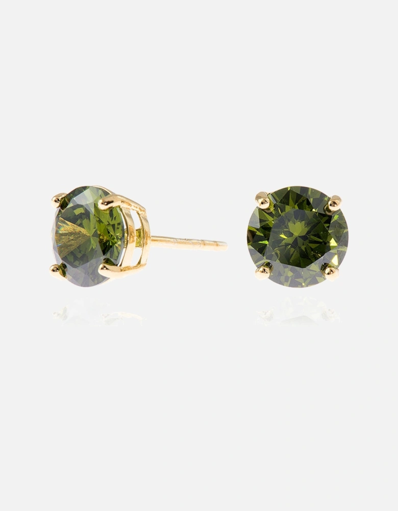 Lana 8mm Olivine Earrings