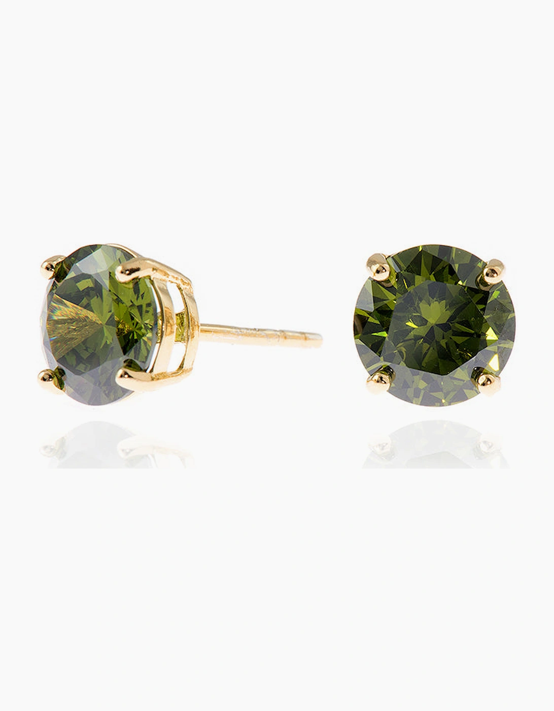 Women's Cachet London Lana 8mm Olivine Earrings - Green