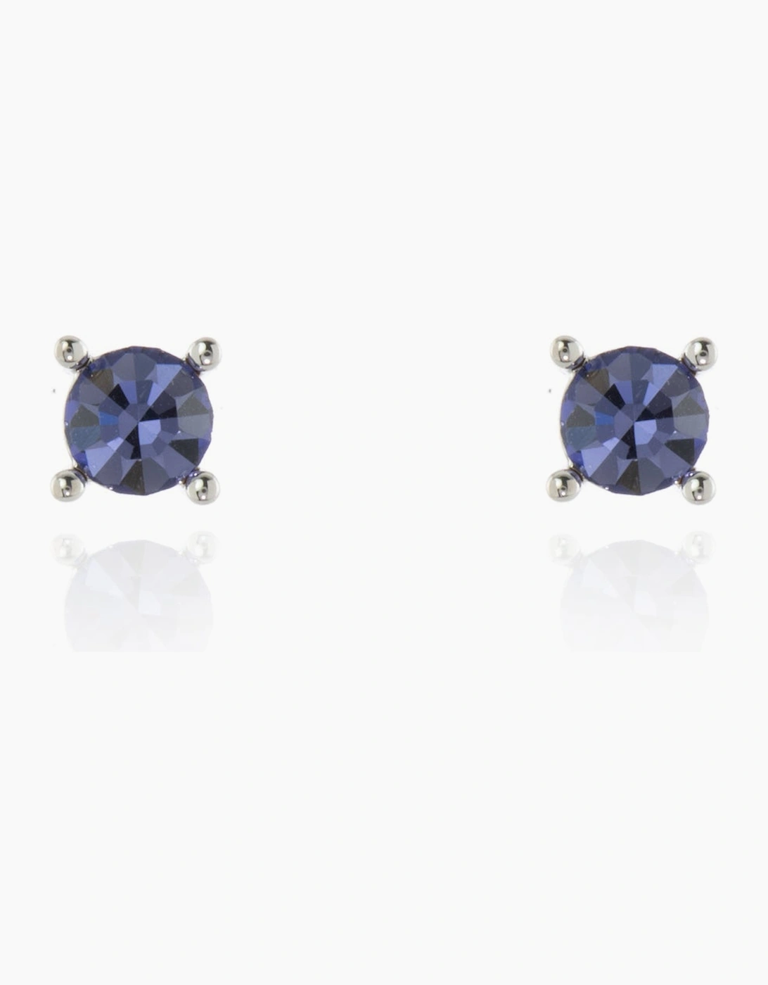 Cachet London Women's Silver/Silver Laine 6Mm Tanzanite Earrings