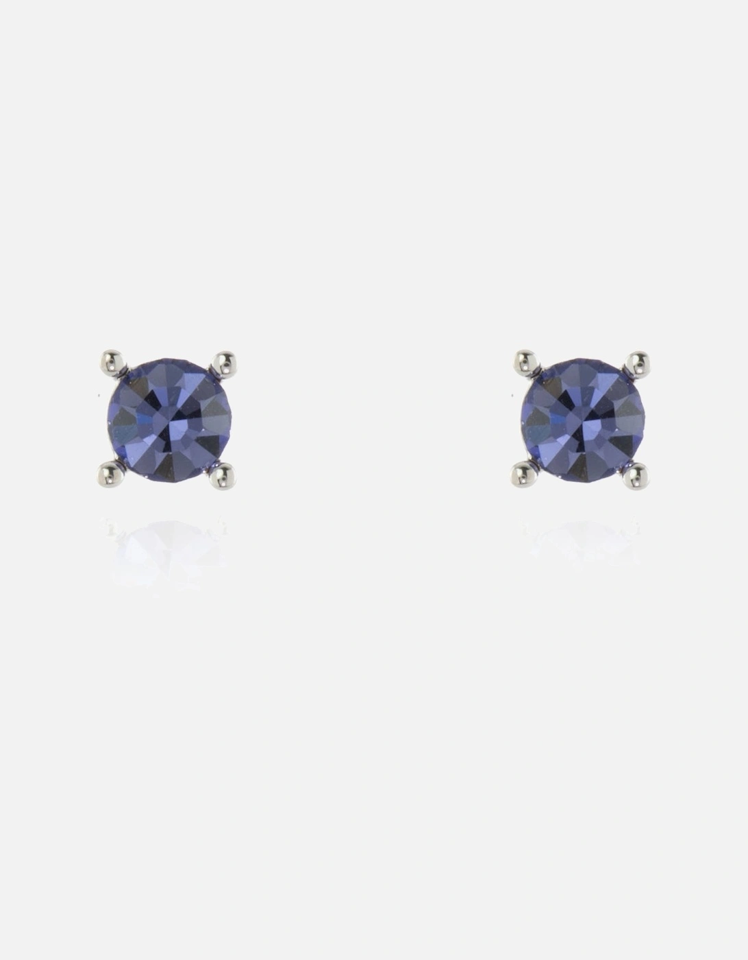 Laine 6mm Tanzanite Silver Earrings, 4 of 3