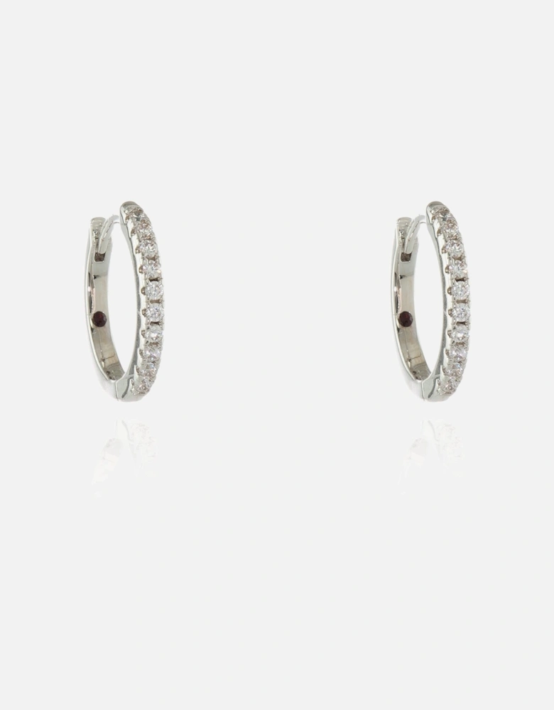 Gidget Medium 16mm Silver Hoop