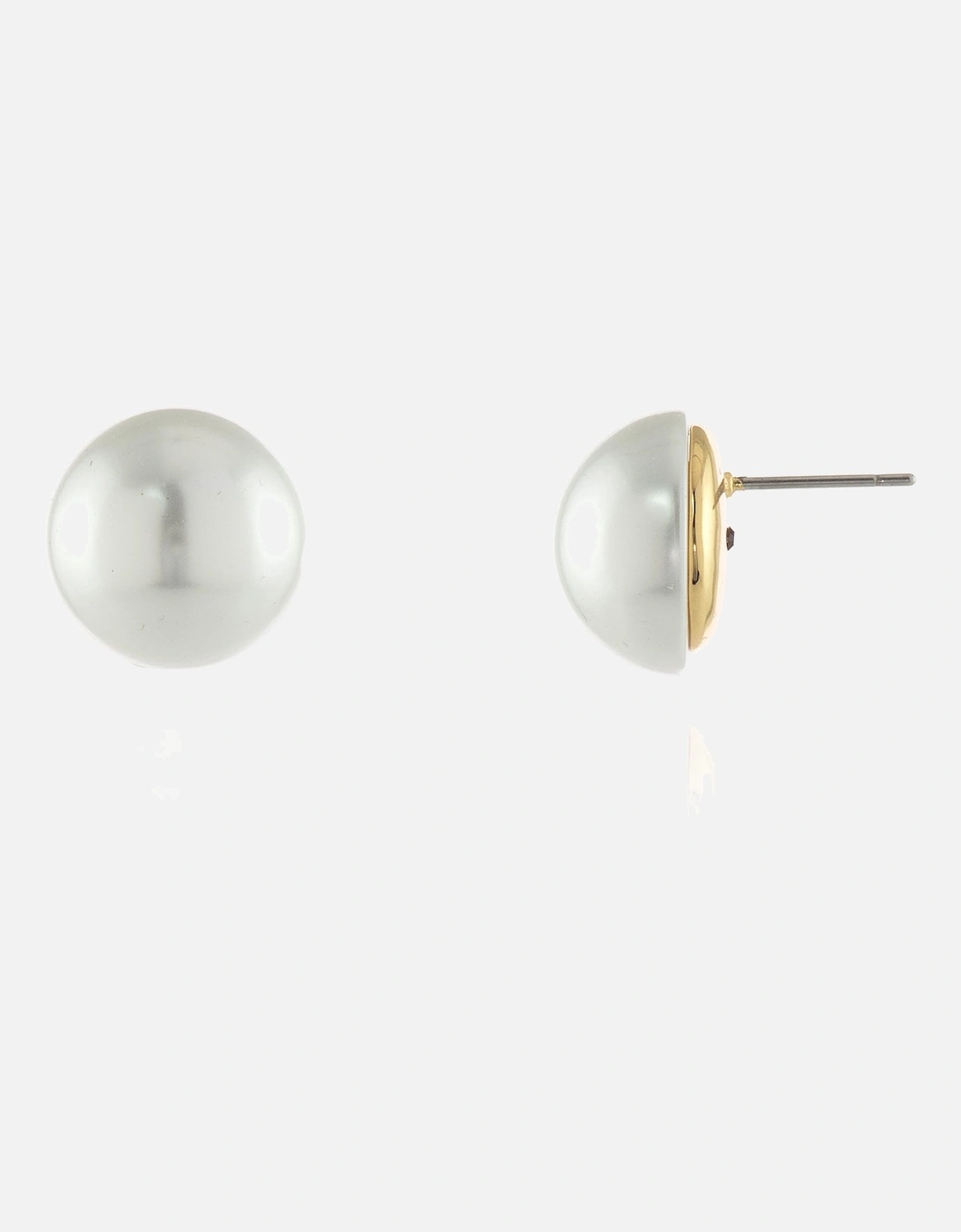 Bibi 14mm Pearl Silver Earrings, 4 of 3