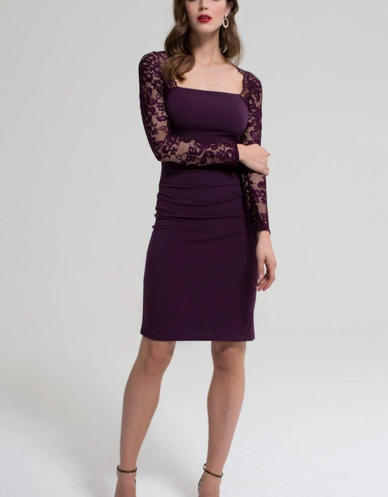 Lace sleeve hostess dress AW16