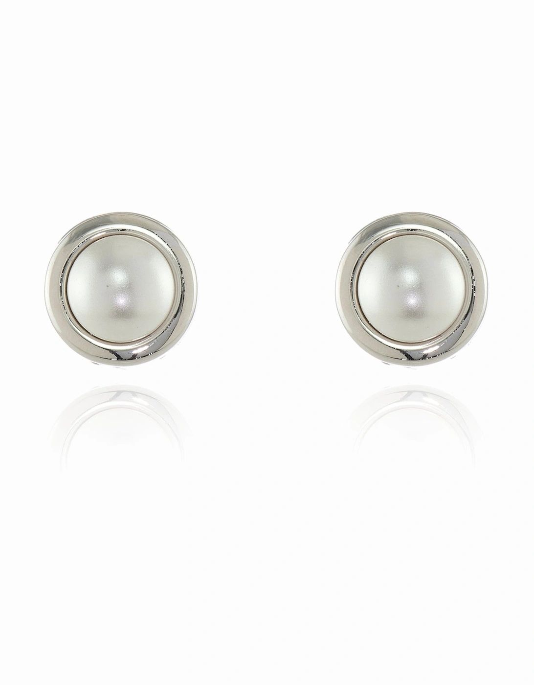 Pablo Pearl Silver Clip On Earrings, 3 of 2