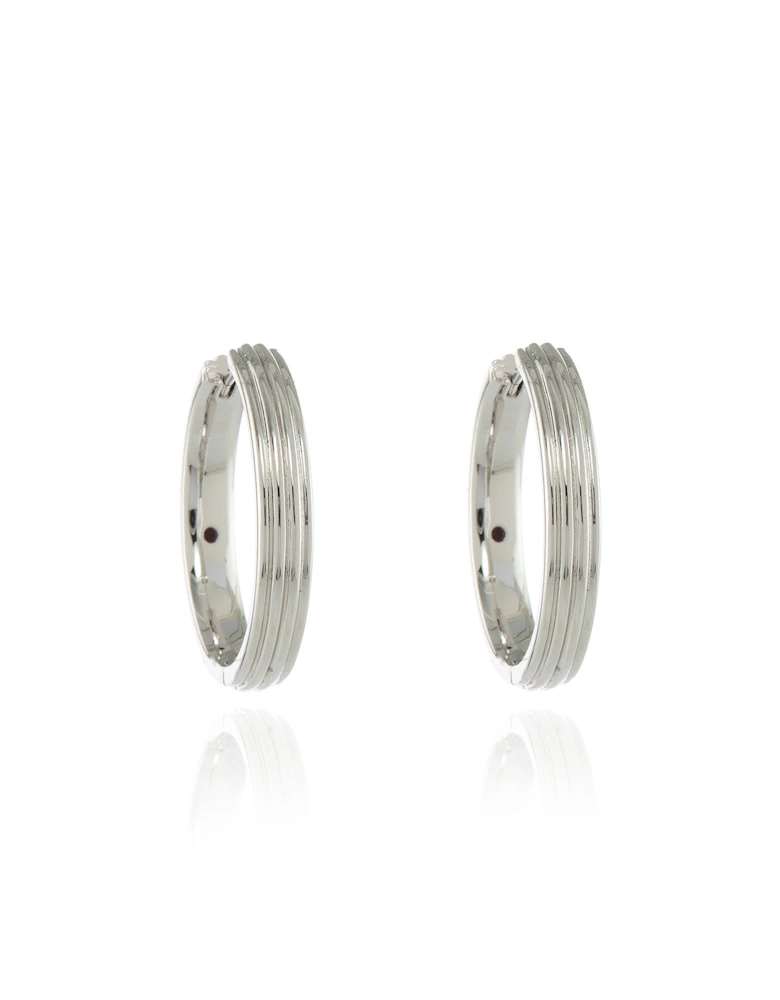 Rivas Large 25mm Silver Hoop