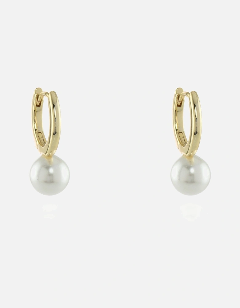 Padma 8mm Pearl Gold Hoop