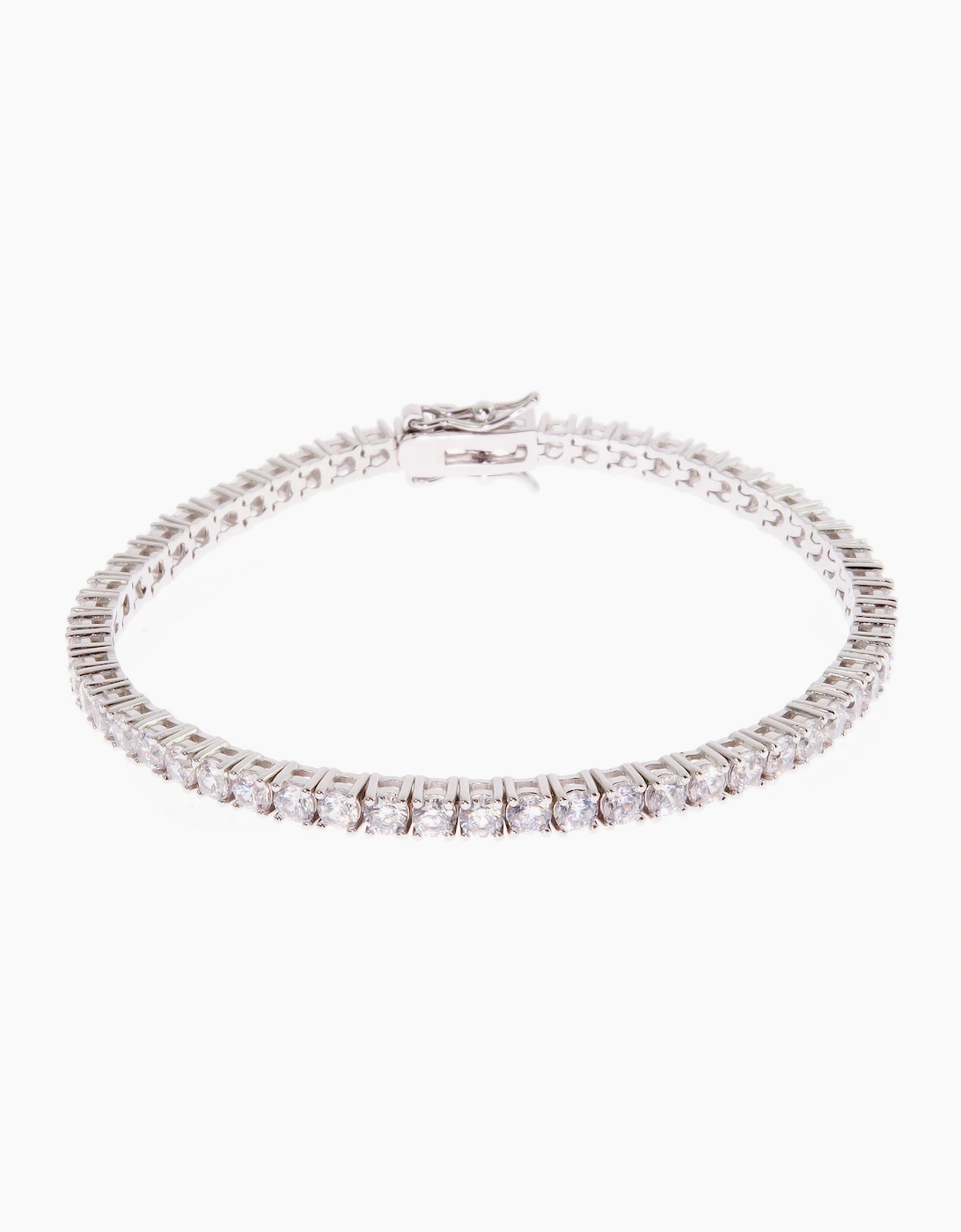 Cachet London Women's Silver Carla Tennis Bracelet 19Cm
