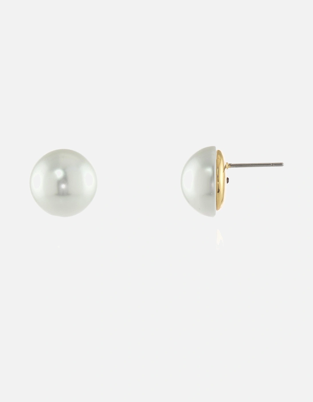 Bibi 12mm Pearl Gold Earrings, 4 of 3