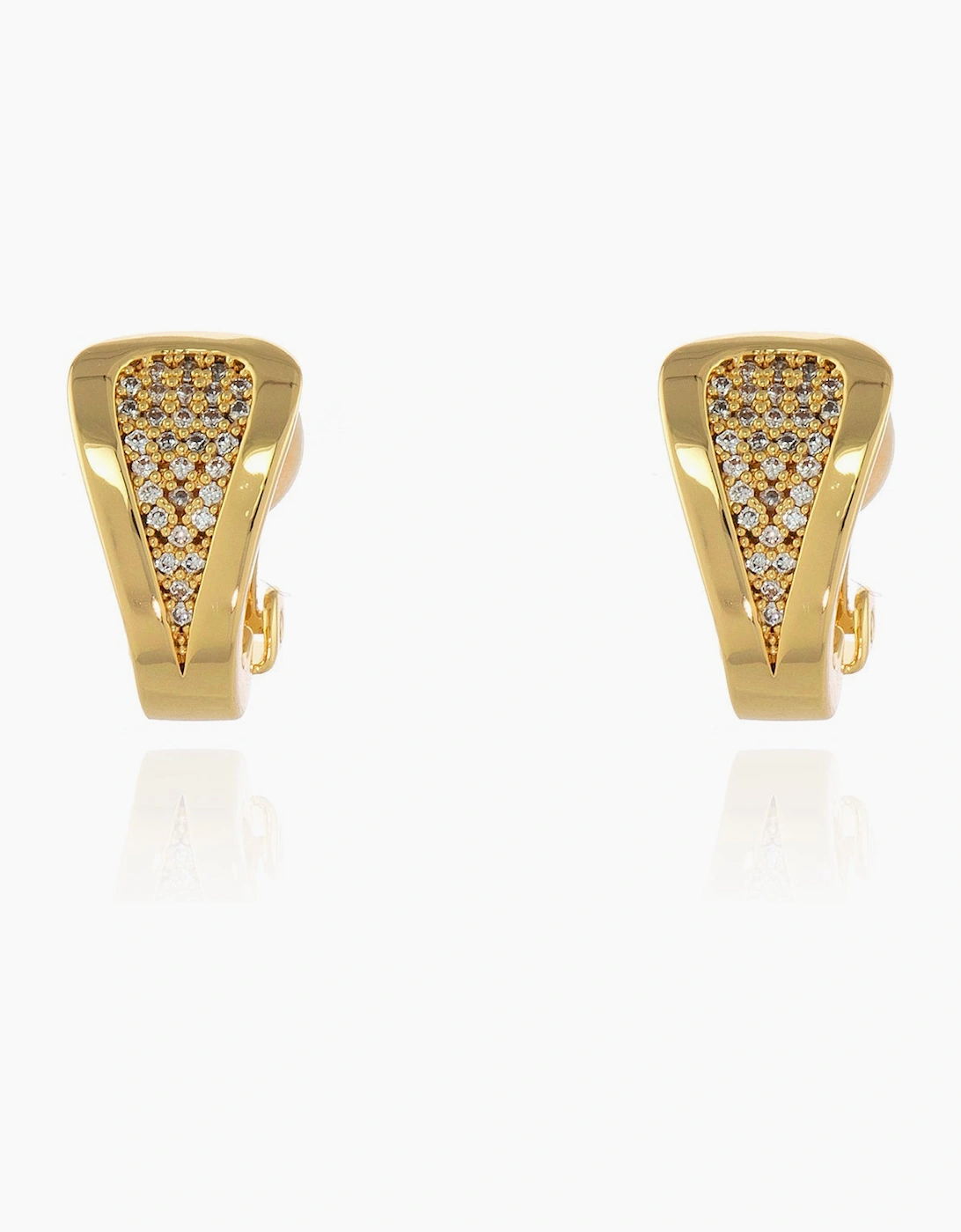 Women's Cachet London Talli Gold Clip On Earrings