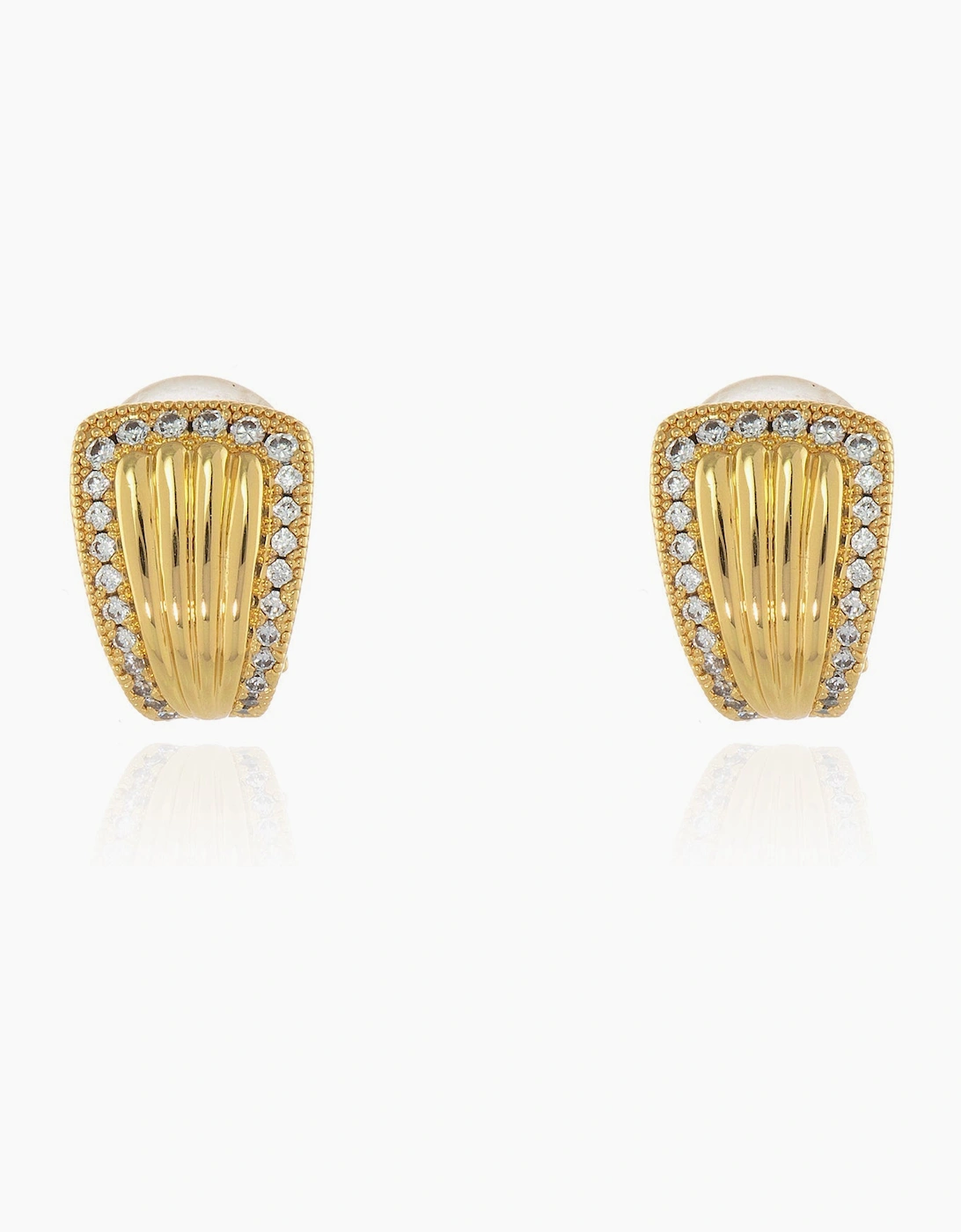 Cachet London Women's Gold Fallon Clip On Earrings