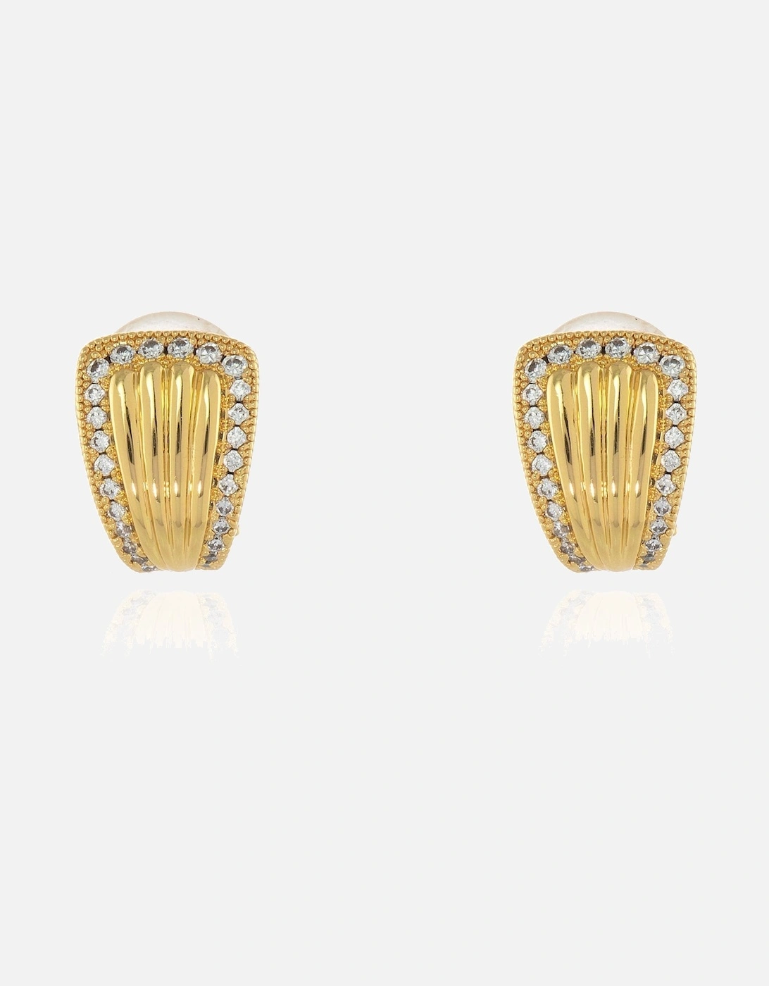 Fallon Gold Clip On Earrings, 3 of 2