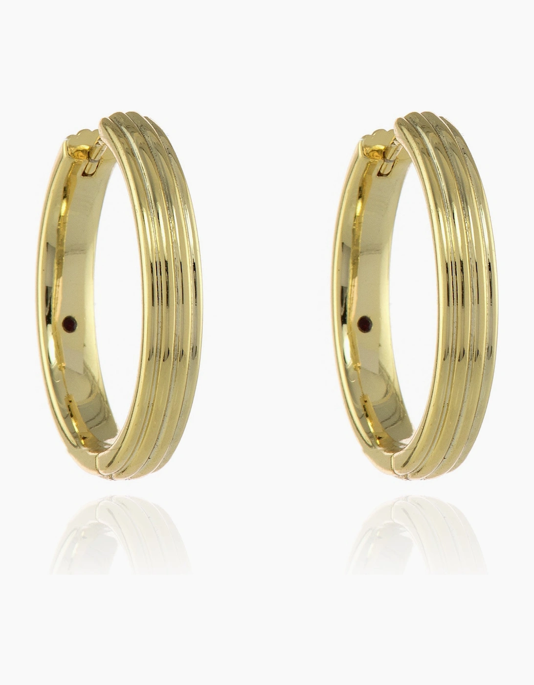 Cachet London Women's Gold Rivas 25Mm Hoop Large