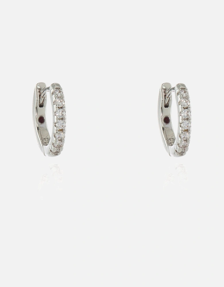 Gidget Huggie 12mm Silver Hoop