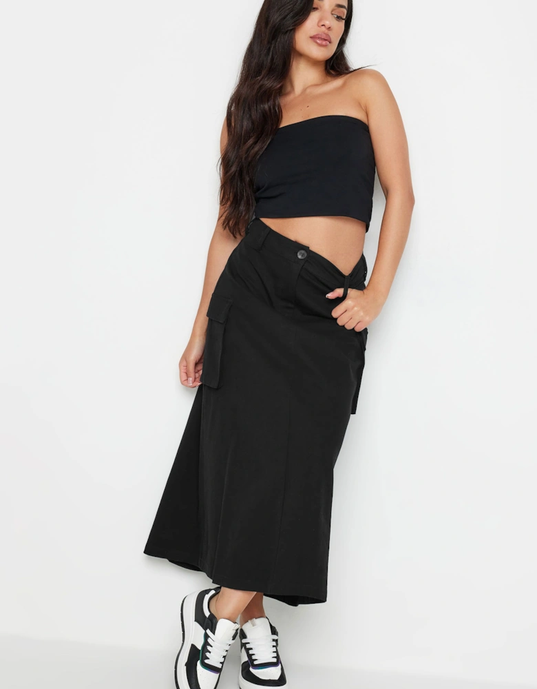 Petite Maxi Cargo Skirt