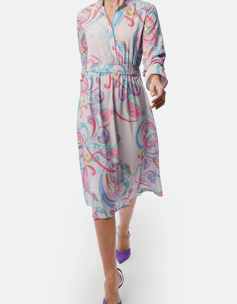 Printed Midi Dress
