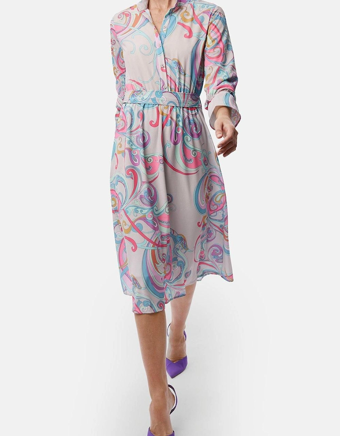 Printed Midi Dress, 2 of 1