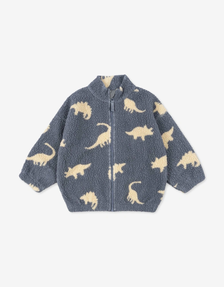 Boys Jody Dino Teddy Jacket in Blue