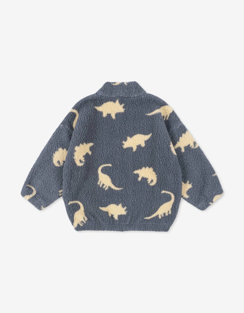 Boys Jody Dino Teddy Jacket in Blue