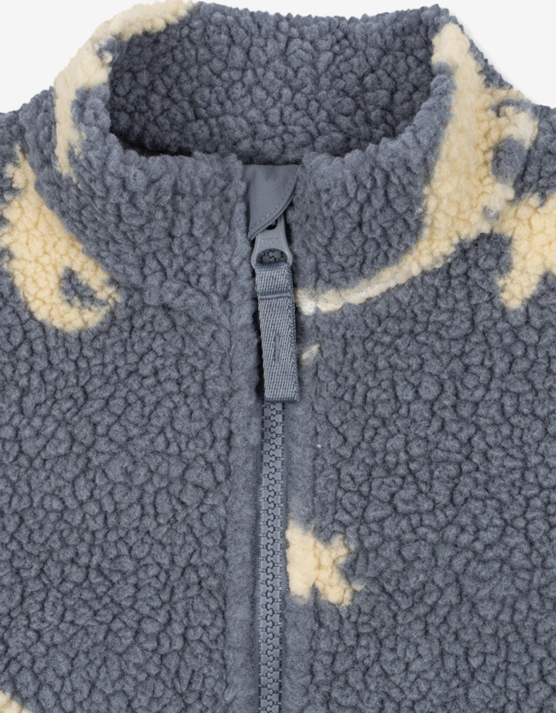 Boys Jody Dino Teddy Jacket in Blue