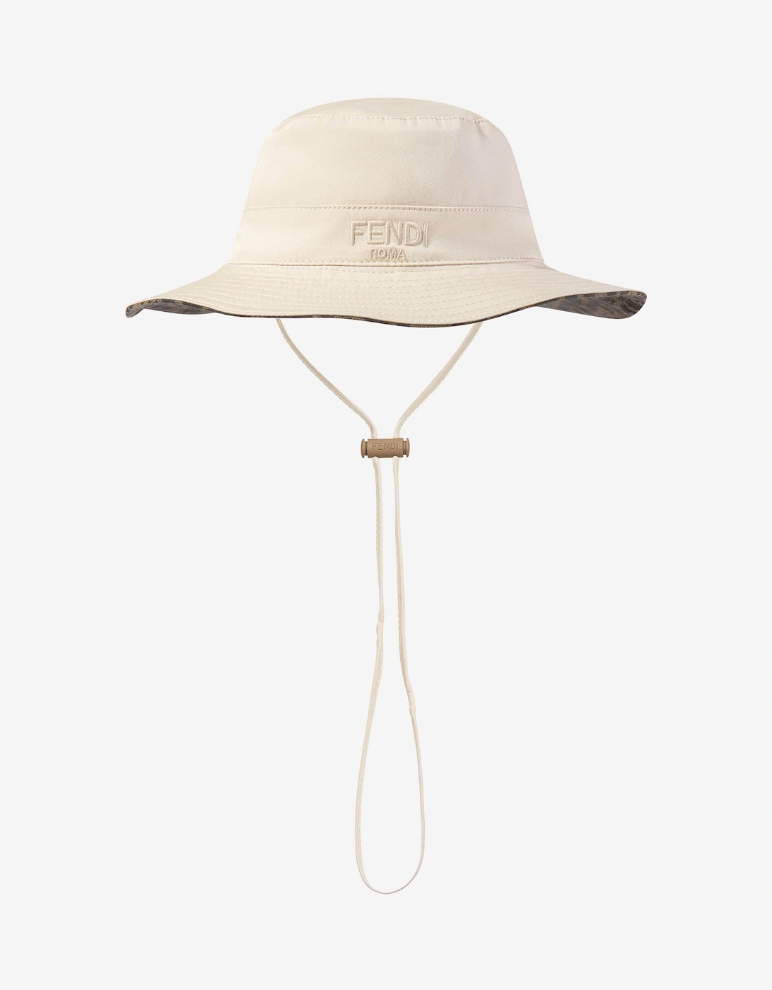 Boys Reversible Logo Bucket Hat in Beige