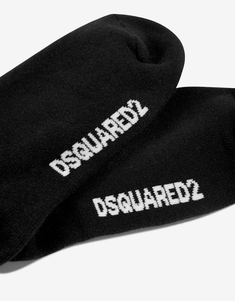 Kids Icon Logo Socks in Black