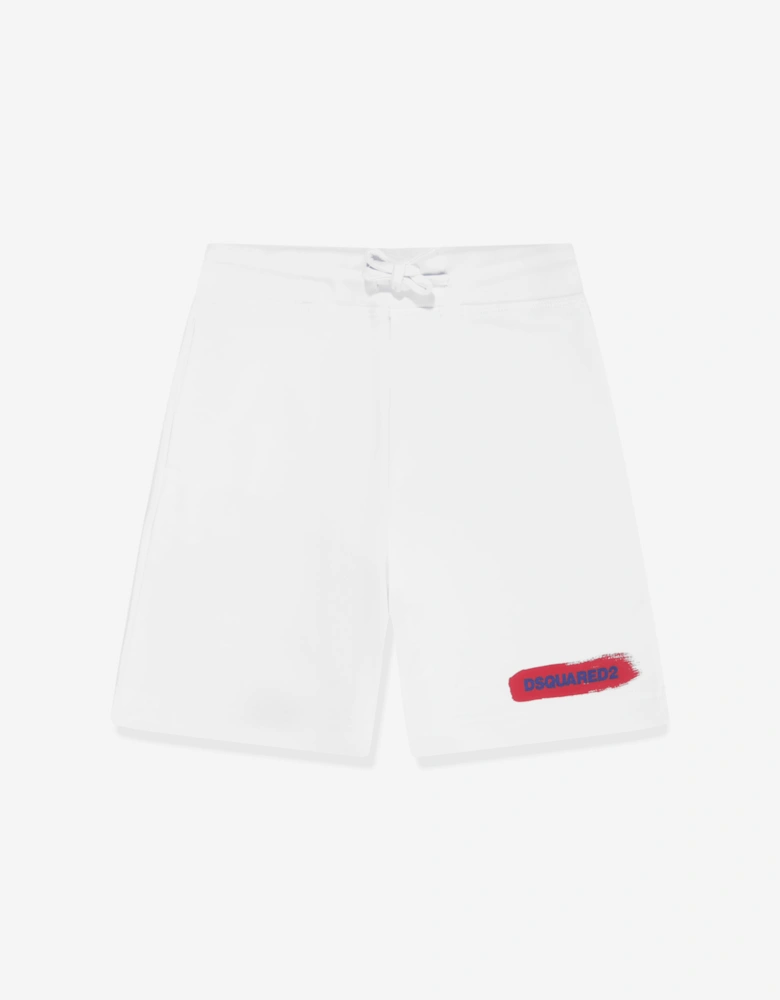 Kids Logo Shorts in White