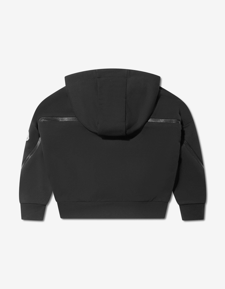 Enfant Girls Zip Up Hoodie in Black