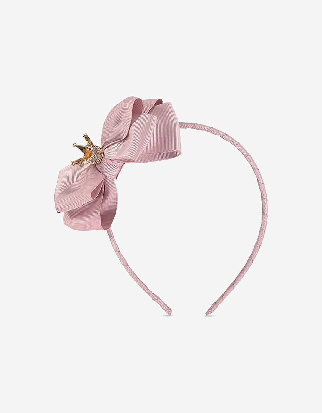 Angels Face Girls Crown and Bow Headband in Pink, 5 of 4
