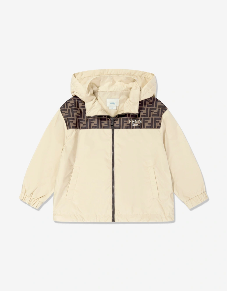 Kids K-Way Jacket in Beige