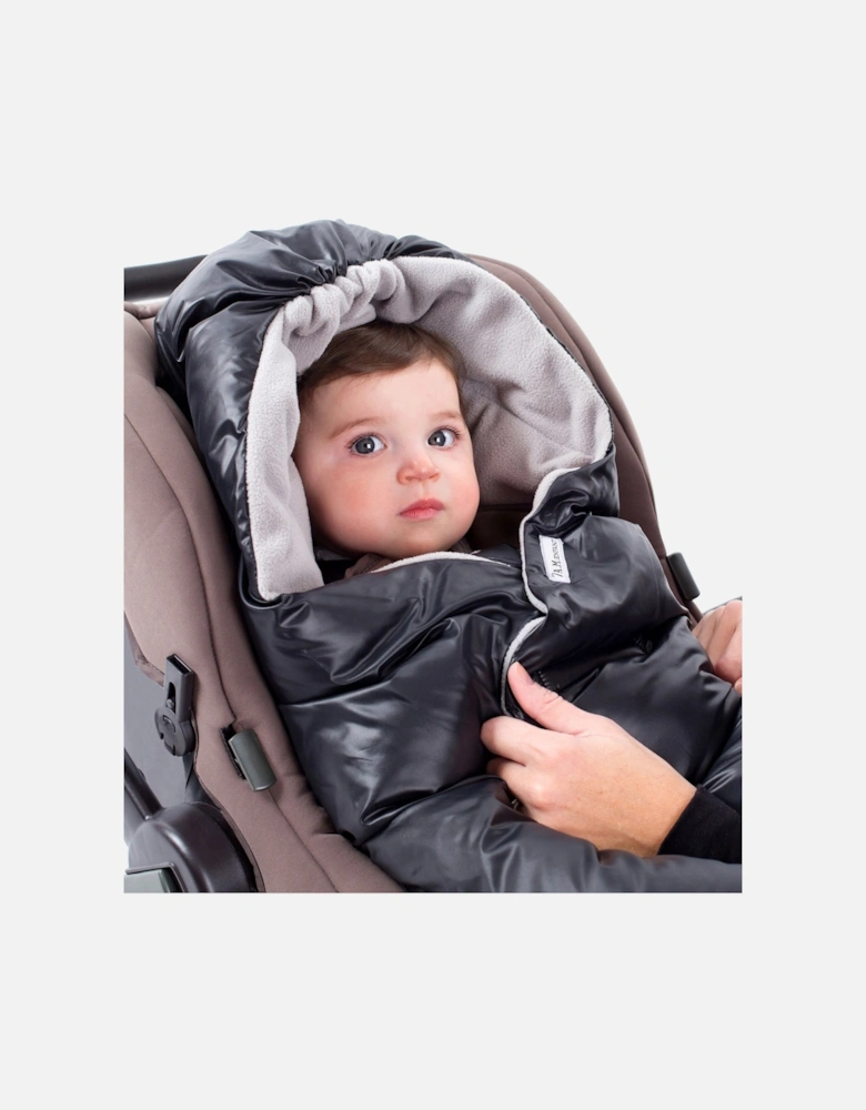 7AM Enfant Baby Nido Duvet Wrap in Black