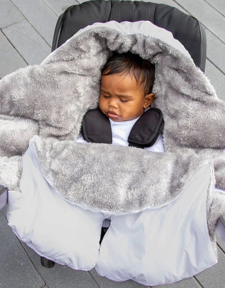 7AM Enfant Baby Nido Duvet Wrap in White
