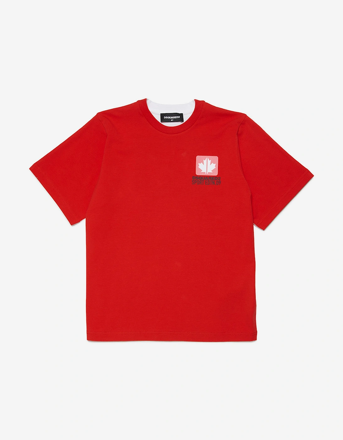 Kids Logo T-Shirt in Red, 4 of 3